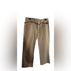 Bandolino tan stretch denim Capri